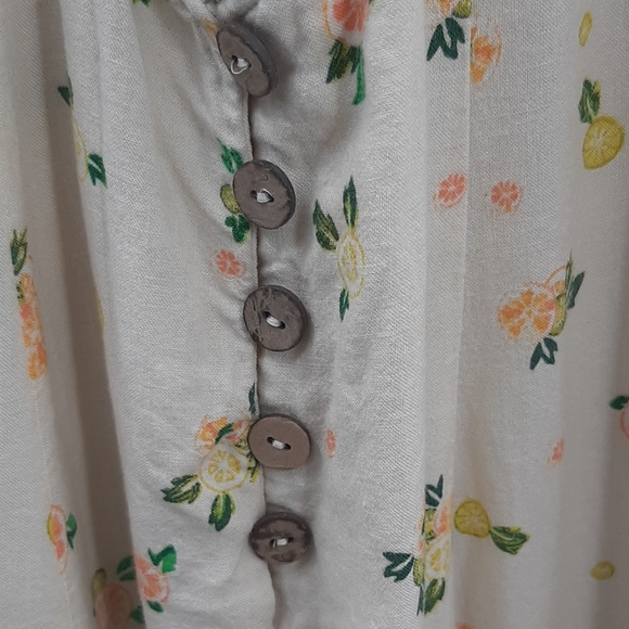 Free People NEW Like A Lady Citrus Floral Mini Dress Small - Picture 12 of 14